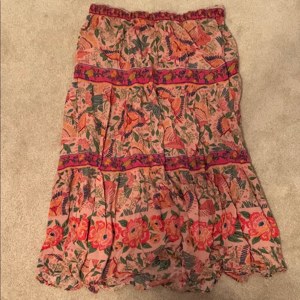 Cynthia Rowley Red Orange Skirt